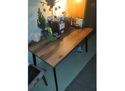 Стол Тринити Лофт 120 32 мм бетон / черный матовый фото покупателя 697