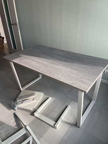 Стол раскладной Лота Лофт 120 25 мм юта / черный матовый фото покупателя 1011