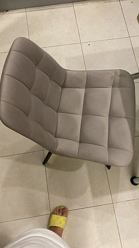 Стул на металлокаркасе Челси велюр коричневый / черный каркас фото покупателя 25