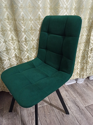 Стул на металлокаркасе Чилли зеленый / черный фото покупателя 1102