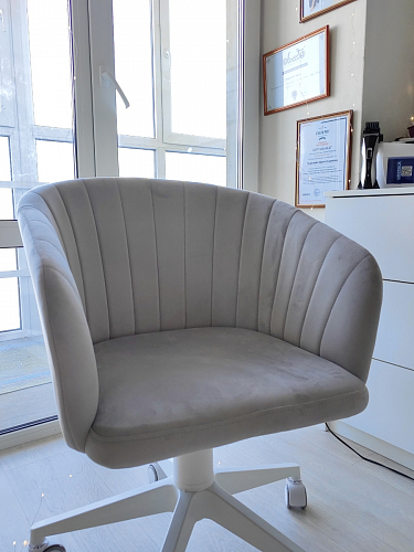 Компьютерное кресло Тибо светло-коричневый / белый фото покупателя 16