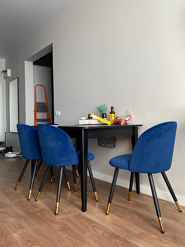 Стул на металлокаркасе Gabi latte / gold / black фото покупателя 758