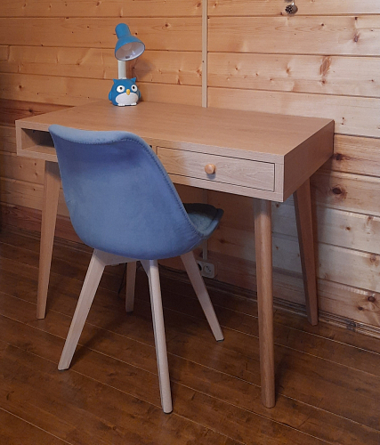 Стул Bonuss blue / wooden legs фото покупателя 73