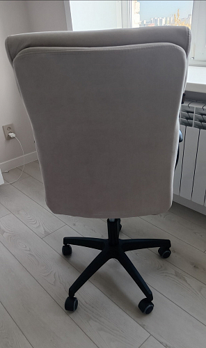 Компьютерное кресло Benefit флок серый 29 фото покупателя 9