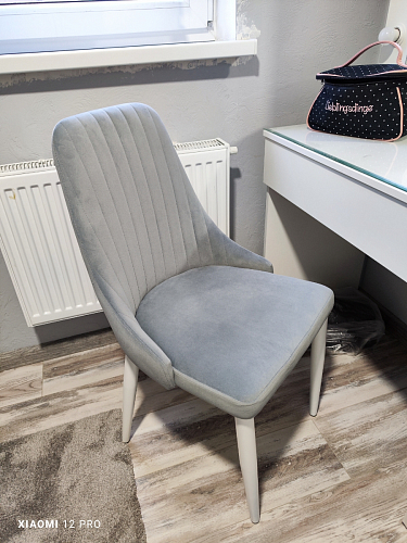 Стул на металлокаркасе Kora gray / black фото покупателя 84