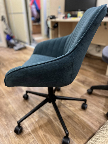 Компьютерное кресло Dublin/Дублин хром / вельвет графит фото покупателя 1