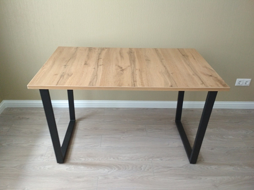 Стол Лота Лофт 140 25 мм черный матовый / бетон фото покупателя 683