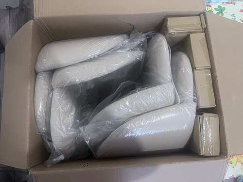 Стул на металлокаркасе Gabi dark beige / black / silver фото покупателя 611