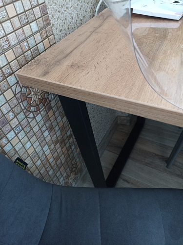 Стол раскладной Лота Лофт 120 25 мм юта / черный матовый фото покупателя 454