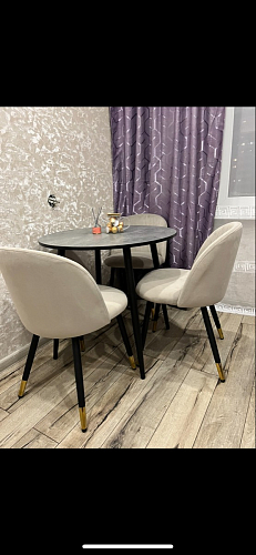 Стул на металлокаркасе Gabi 1 light purple / black фото покупателя 277