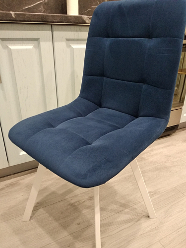 Стул на металлокаркасе Чилли бежевый / белый каркас фото покупателя 924