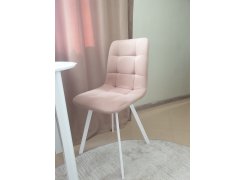 Стул на металлокаркасе Чилли синяя ткань / белый фото покупателя 320