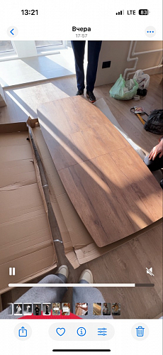 Стол на тумбе Эудес черный фото покупателя 4