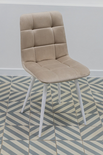 Стул на металлокаркасе Чилли К латте / белый из шоурума 5