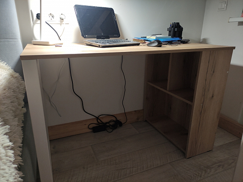 Письменный стол Битти Лофт 116х60х75 креатель / черный матовый фото покупателя 125