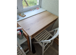 Письменный стол Лео Лофт бетон / черный матовый фото покупателя 13