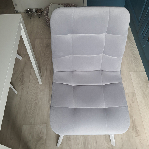 Стул на металлокаркасе Чилли темно-серый / черный каркас фото покупателя 286