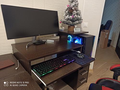 Компьютерный стол Джаз-24 левый венге фото покупателя 1