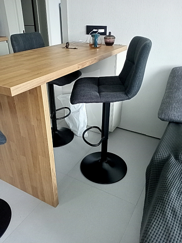 Барный стул Milton серый фото покупателя 4