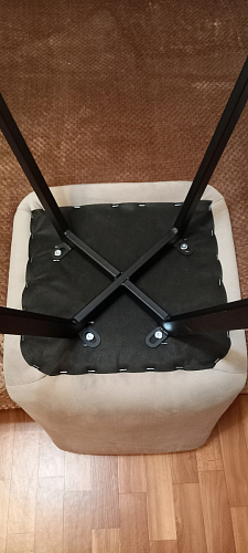 Стул на металлокаркасе Чилли бежевый / белый каркас фото покупателя 1401