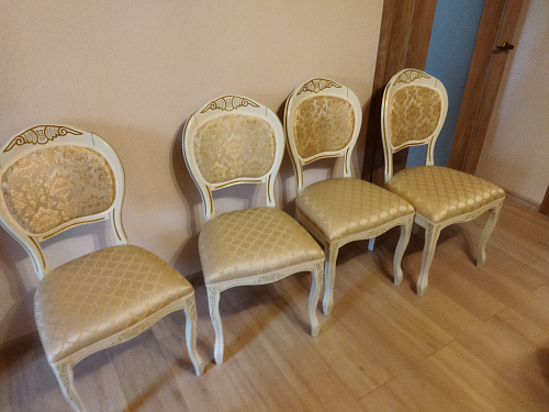 Деревянный стул Лауро патина золото / бежевый тесьма 11 фото покупателя 5