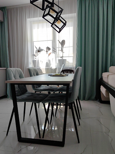 Деревянный стол Лота Лофт 120x75 дуб крафт табачный / черный матовый фото покупателя 91