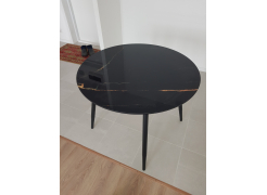 Стеклянный стол Анселм обсидиан / черный фото покупателя 4