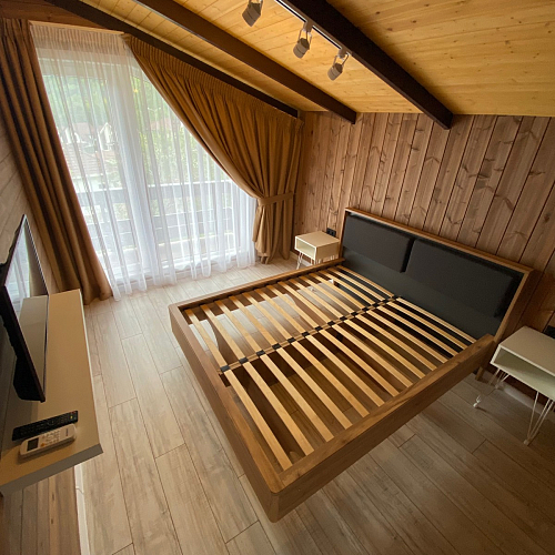 Двуспальная кровать Клауд 160х200 парящая дуб крафт золотой / антрацит фото покупателя 280