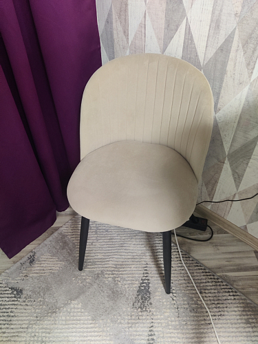 Стул на металлокаркасе Gabi gray / black фото покупателя 841