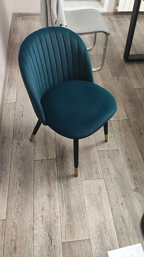 Стул на металлокаркасе Gabi 1 light purple / black / gold фото покупателя 48