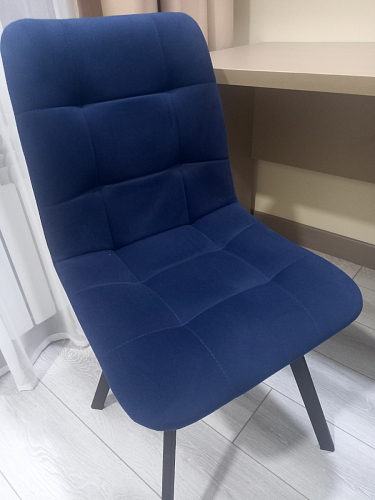 Стул на металлокаркасе Чилли светло-серый / белый каркас фото покупателя 471