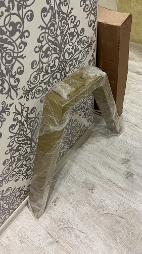 Стол на тумбе Бугун обсидиан / черный фото покупателя 4