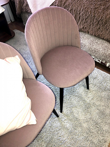 Стул на металлокаркасе Gabi 1 темно-серый / черный фото покупателя 270