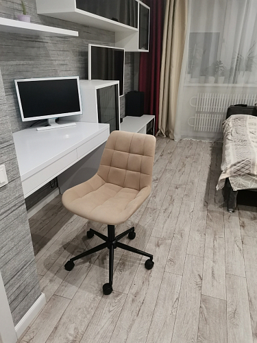 Компьютерное кресло Честер латте / черный фото покупателя 19