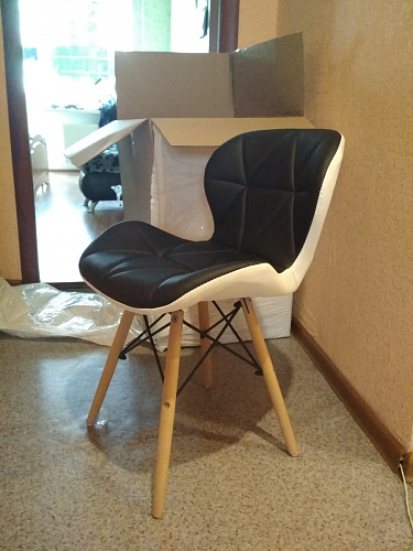 Деревянный стул PC-027 black / white фото покупателя 30