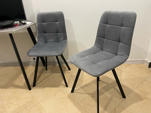 Стул на металлокаркасе Чилли бежевый / белый каркас фото покупателя 843