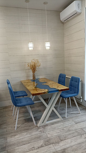 Стул на металлокаркасе Чилли К черный / зеленый фото покупателя 22