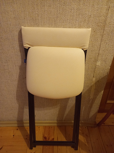 Стул на металлокаркасе Elevis белый полимер / темный мусс фото покупателя 6