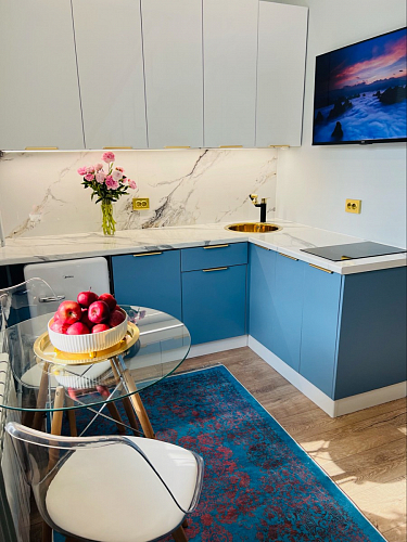 Стеклянный стол PT-151 90х90х76 clear glass / wood фото покупателя 1