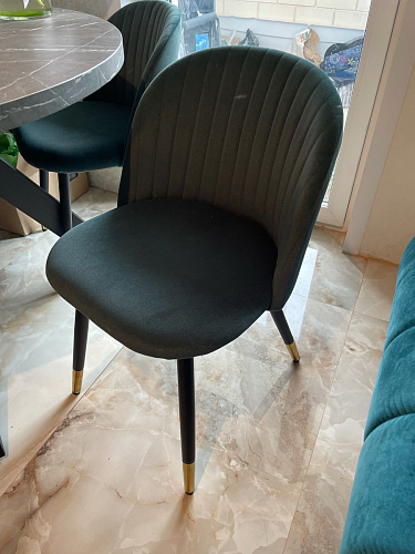 Стул на металлокаркасе Gabi latte / gold / black фото покупателя 977