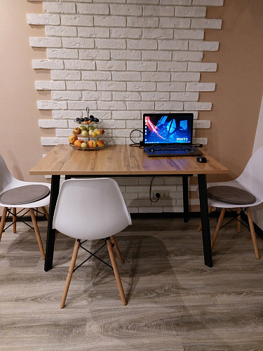 Стол Тринити Лофт 120 32 мм дуб галифакс табако / черный матовый фото покупателя 931