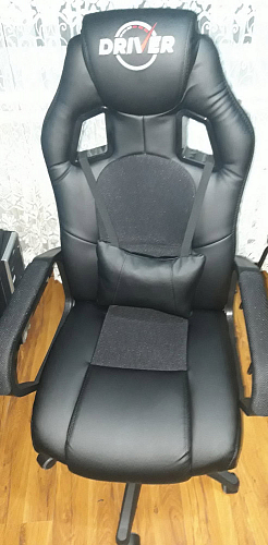Компьютерное кресло Driver/Драйвер кожзам черный / серый фото покупателя 153