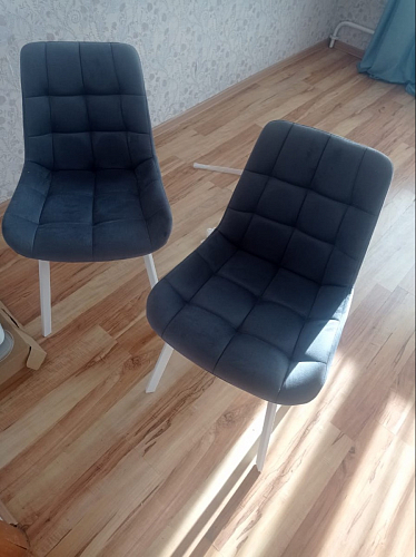 Стул на металлокаркасе Челси бежевый / белый каркас фото покупателя 84