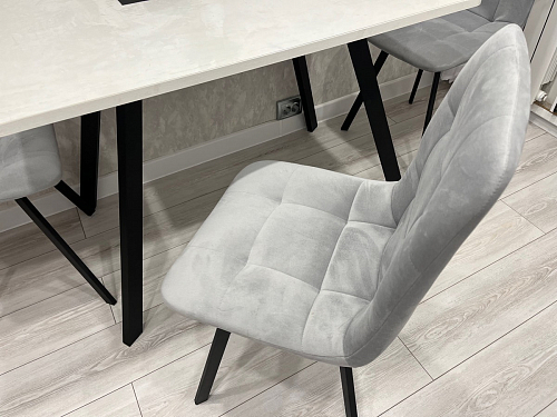 Комплект стульев Чилли 2 шт бежевый / черный фото покупателя 142