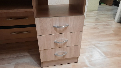 Стол письменный Бриз МДФ волна лайм / ясень светлый фото покупателя 33