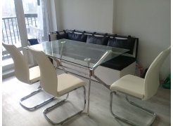 Стеклянный стол Salerno 150 прозрачный фото покупателя 3