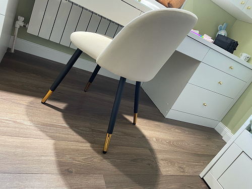 Стул на металлокаркасе Gabi 1 line light blue / black фото покупателя 240