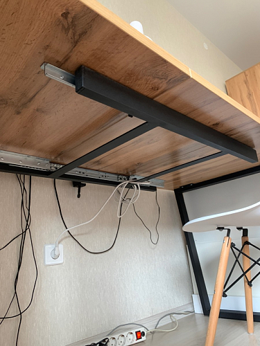 Деревянный стол Лота Лофт 120x75 дуб крафт табачный / черный матовый фото покупателя 874