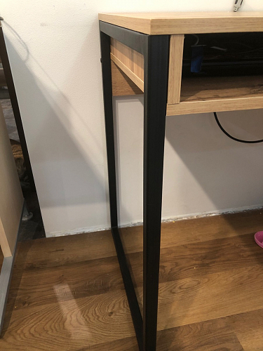 Письменный стол Леон Лофт бетон / черный матовый фото покупателя 29