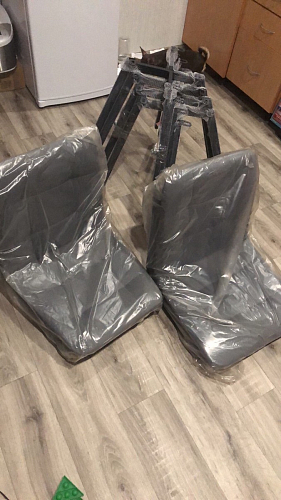 Стул на металлокаркасе Чилли светло-серый / белый каркас фото покупателя 399